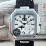 PP+Factory Super Cloned Patek Philippe CUBITUS 5822 Moon Phase White Gold Watch 